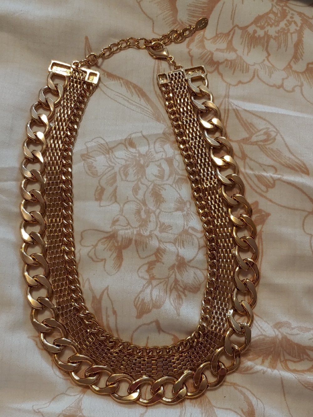 Aldo Gold-Tone Multi-Chain Statement Necklace